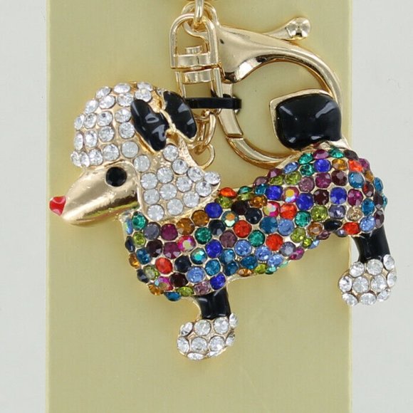 Natasha Couture Tik Tok Viral black French | Mercari Natasha Couture Black Crystal Embellished Dog Keychain display picture 1